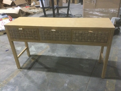 3 Drawer Console Table - Lot 346