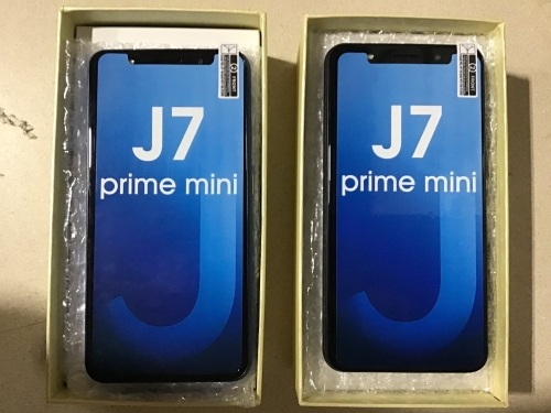 Lot of (2) J7 Prime Mini, Android 8.1 Cell Phones, Blue & Black - Lot 394