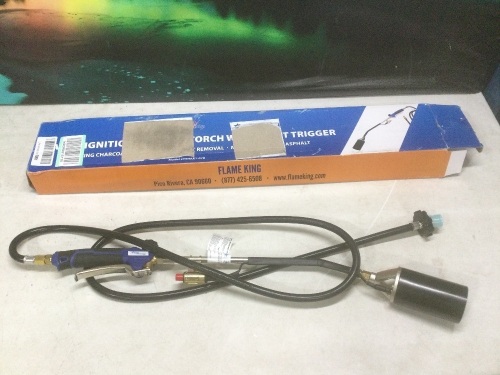 Flame King Propane Torch Kit w/ Ignitor Heavy Duty Weed Burner  - Lot 505