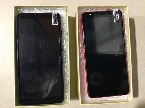 A10 & V11 Android 8.1 Cell Phones, Black & Red - Lot 808