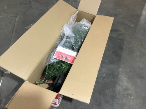 Trimmerry 4.5' Jasper Fir Christmas Tree with Clear Lights - Lot 1008