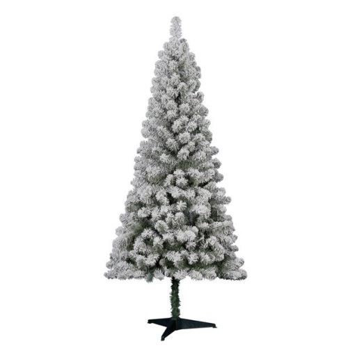Holiday Time 6' Flocked Pine Christmas Tree   - Lot 937