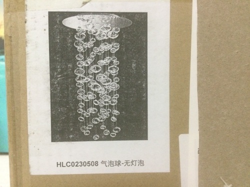 Modern Bubble Chandelier Clear Glass Ceiling Light - Lot 513