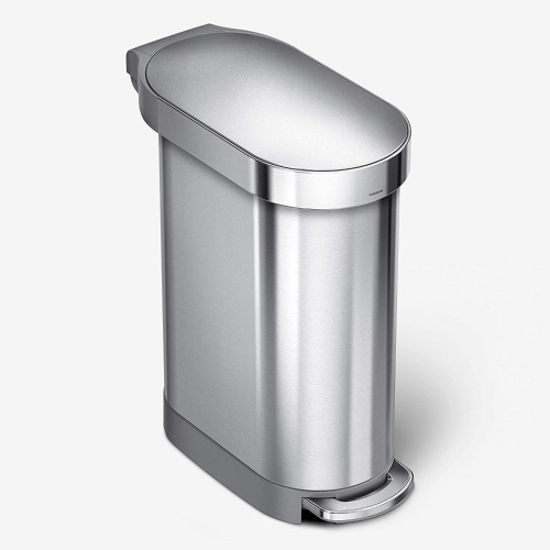 simplehuman 12 Gallon Slim Hands-Free Trash Can - Lot 1029