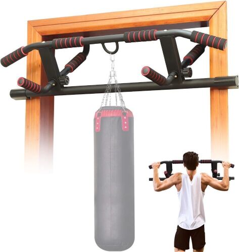 NEWAN Adjustable Width Pull Up Bar for Doorway - Lot 232