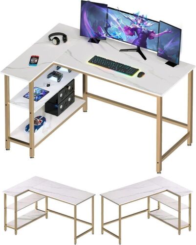 WOODYNLUX L Shaped Computer Desk - Lot 248