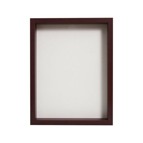 12" x 16” Mahogany MDF Wood Shadow Box Frame - Lot 257