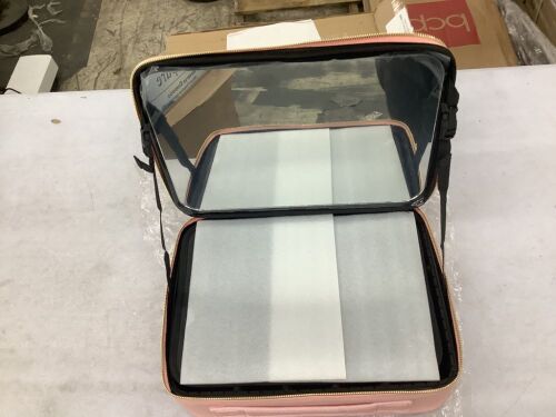NiceLand Makeup Organizer Bag with Mirror  - Lot 415