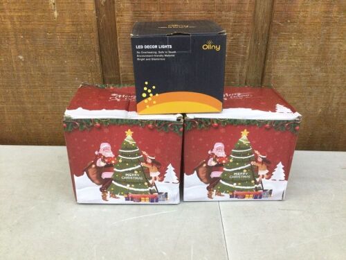 Lot of (3) LED String Lights  - Lot 505