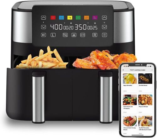 JOYAMI Air Fryer with 2 Baskets - Lot 592