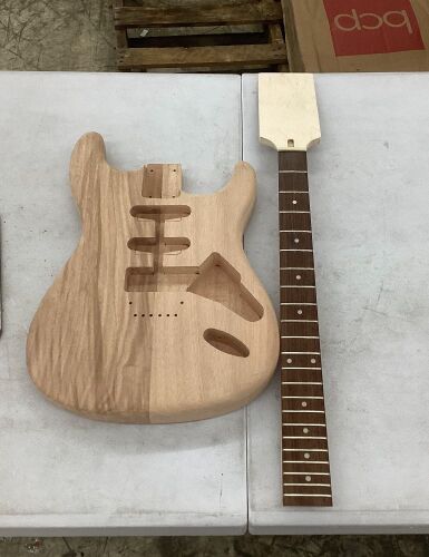 Unfinished Guitar Body & Neck - Do Not Match  - Lot 664