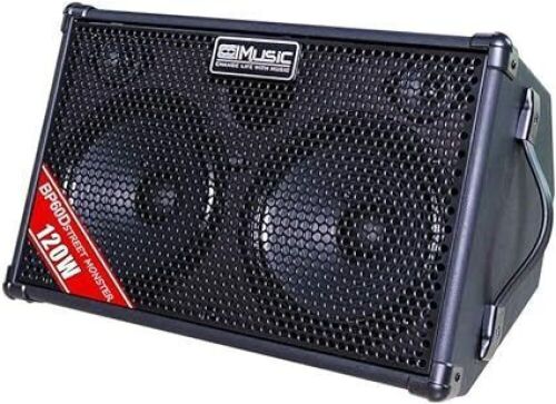 Coolmusic BP60D 120W Battery Powered Acoustic Guitar Amplifier, Portable Bluetooth Speaker with Reverb Chorus Delay Effect, 7 Inputs  - Lot 73