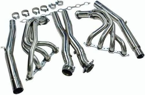 Cross X-Pipe Exhaust Headers for 2005-2013 Chevy Corvette V8 C6 LS2/LS3  - Lot 84