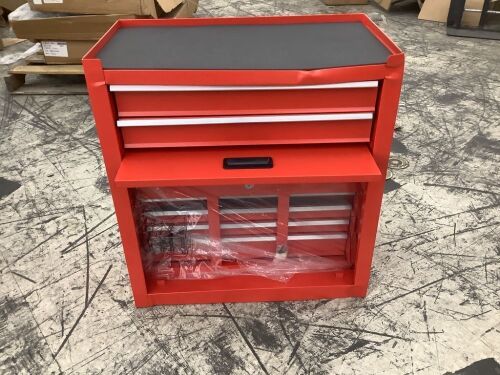 8 Drawer Rolling Tool Chest with Detachable Tool Box - Dented - Lot 180