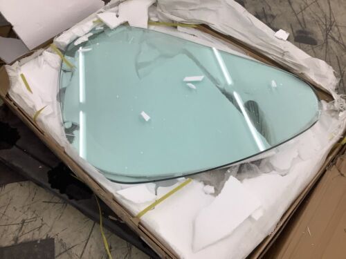Triangle Glass Top Coffee Table - Glass Chipped on One Side - Lot 735