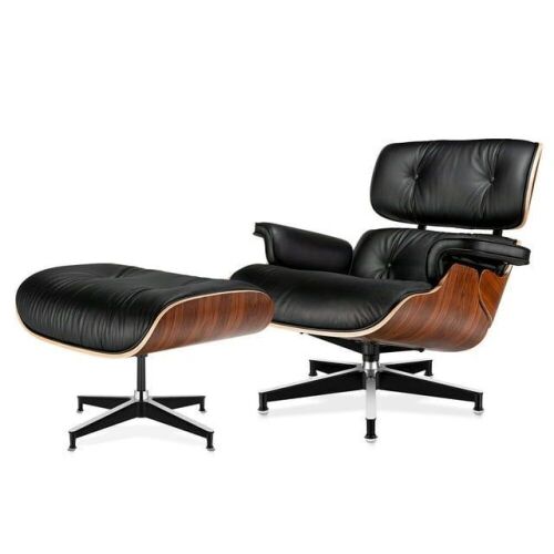 Mid Century Lounge Chair with Ottoman - Lot 18