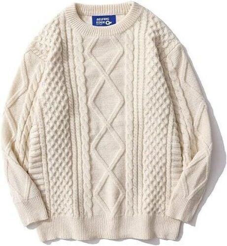 Aelfric Eden Cable Knit Sweater, Medium  - Lot 680