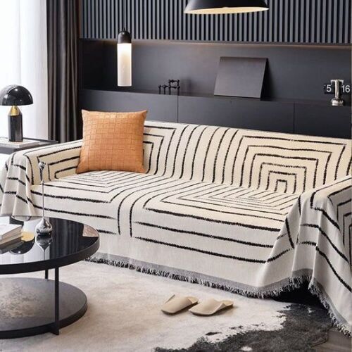 Slashop Monochrome Chic Couch Cover - Lot 699