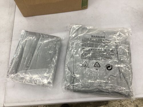Quilted Flannel Fitted Sheet and Pillowcases, Twin  - Lot 657