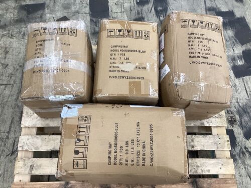 Lot of (4) Memory Foam Camping Mats - Uninspected - Lot 633