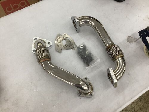 Exhaust Manifold Up-Pipes w/ Gaskets  - Lot 741