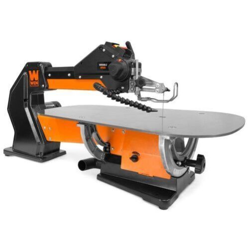 WEN LL2156 21-Inch 1.6-Amp Variable Speed Parallel Arm Scroll Saw with Extra-Large Dual-Bevel Steel Table - Lot 56
