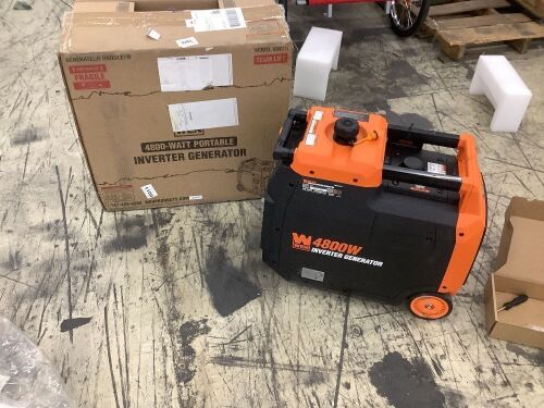 WEN 56477i Quiet and Lightweight 4800-Watt RV-Ready Portable Inverter Generator with Fuel Shut Off - Lot 310