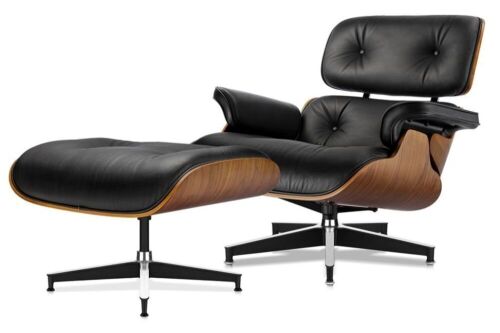 Mid Century Lounge Chair with Ottoman - Lot 23
