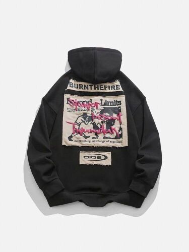 Aelfric Eden Boxing "BURNTHEFIRE" Pattern Hoodie, XXL  - Lot 457