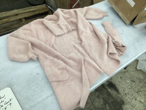 LaceMade Pink Fuzzy Robe Style Coat  - Lot 454