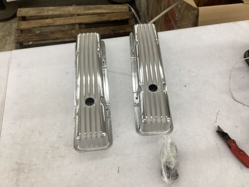 Aluminum Valve Covers, Unknown Fit  - Lot 497