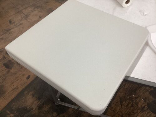 Portable Folding Plastic Dining Table w/ Handle, Lock - 4ft  - Lot 435