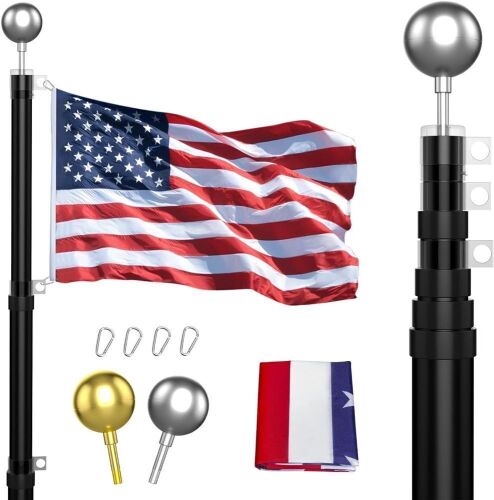 Panta 30FT Extra Thick Heavy Duty Aluminum Telescoping Flagpole Kit  - Lot 21