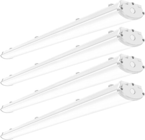 AntLux 8FT LED Vapor Tight Shop Light, Plug In, 4 Pack  - Lot 11