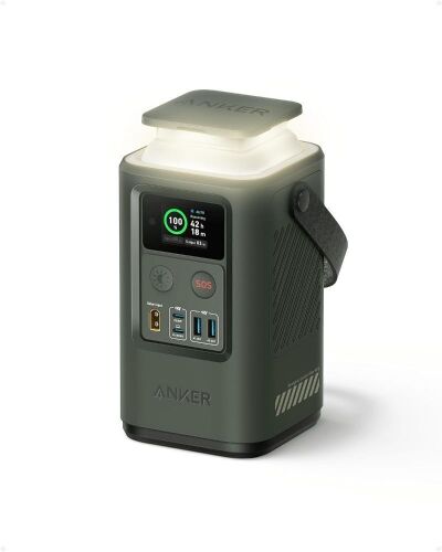 Anker Power Bank Power Station 60,000mAh, Portable Outdoor Generator 87W with Smart Digital Display, Retractable Auto Lighting and SOS Mode - Lot 110