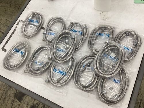 Lot of (12) Stainless Steel Flexible Shower Hose - Lot 394
