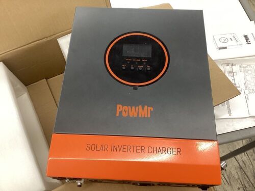 PowMr 3000W 110Vac 24Vdc All In One Inverter Charger - Lot 108