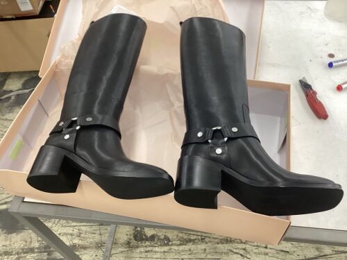 Loeffler Randall Women's Audrey Engineer Tall Boots, Size 9.5  - Lot 345