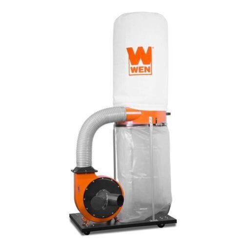 WEN DC1300 1,300 CFM 14-Amp 5-Micron Woodworking Dust Collector with 50-Gallon Collection Bag and Mobile Base - Lot 35