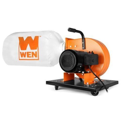 WEN DC3474 7.4-Amp Rolling Dust Collector with Induction Motor, 15-Gallon Bag and Optional Wall Mount - Light Damage - Lot 124
