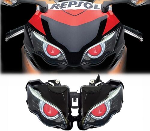 Red Demon Eye Headlight Assembly for Honda CBR1000RR 2008-2011  - Lot 106