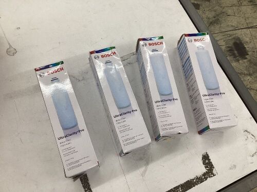 Lot of (4) Bosch UltraClarity Pro Water Filter  - Lot 101