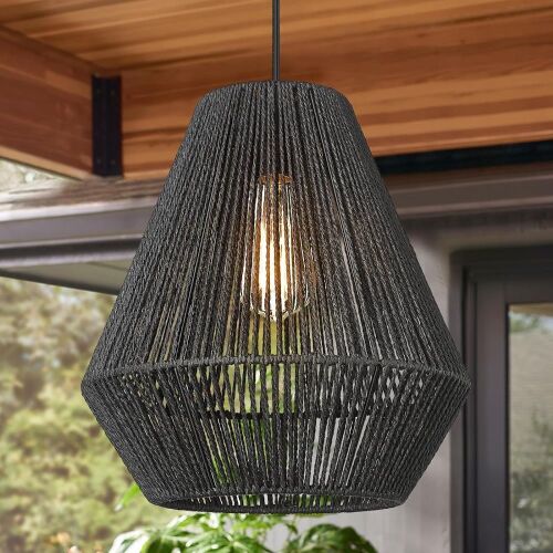 ELYONA Modern Woven Pendant Light Fixture - Lot 278