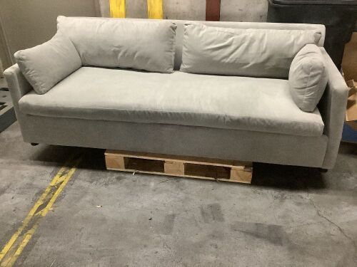 West Elm Sofa - Broken Right Arm, Dirty - Lot 281