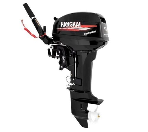 HANGKAI 2-Stroke 18HP 246CC Outboard Boat Engine Air Cooling System  - Lot 25