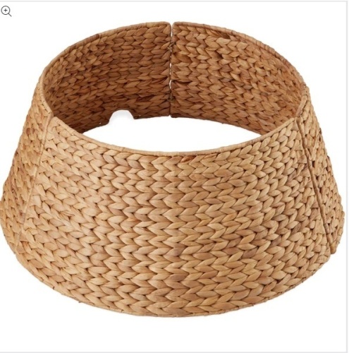 Woven Hyacinth Christmas Holiday Tree Collar - 24in - Lot 100