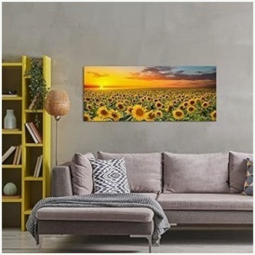 sunflower wall art - Lot 119