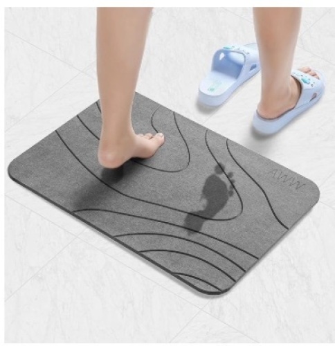 Bath Mat, Quick Drying Bath Stone Mats for Bathroom Kitchen, Easy to Clean - Lot 120