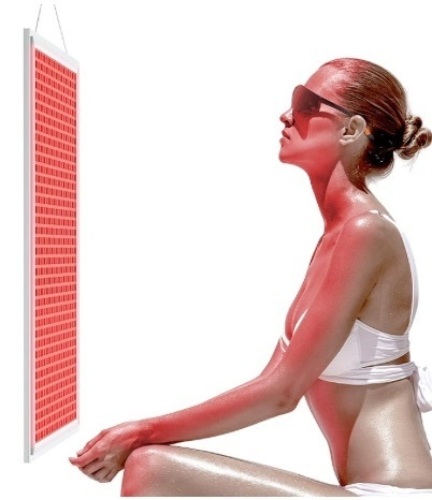Allisable Red Light Therapy Panel, Deep Red 660nm and Near Infrared 850nm Light Combo(646 LEDs) - Lot 124