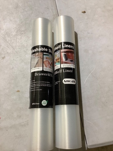 Lot of 2 rolls of Ancak shelf liner BPA free washable - Lot 126